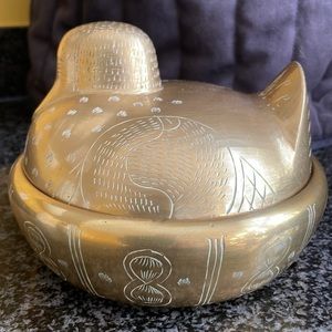 Memorable Shop Brass Lidded Bowl